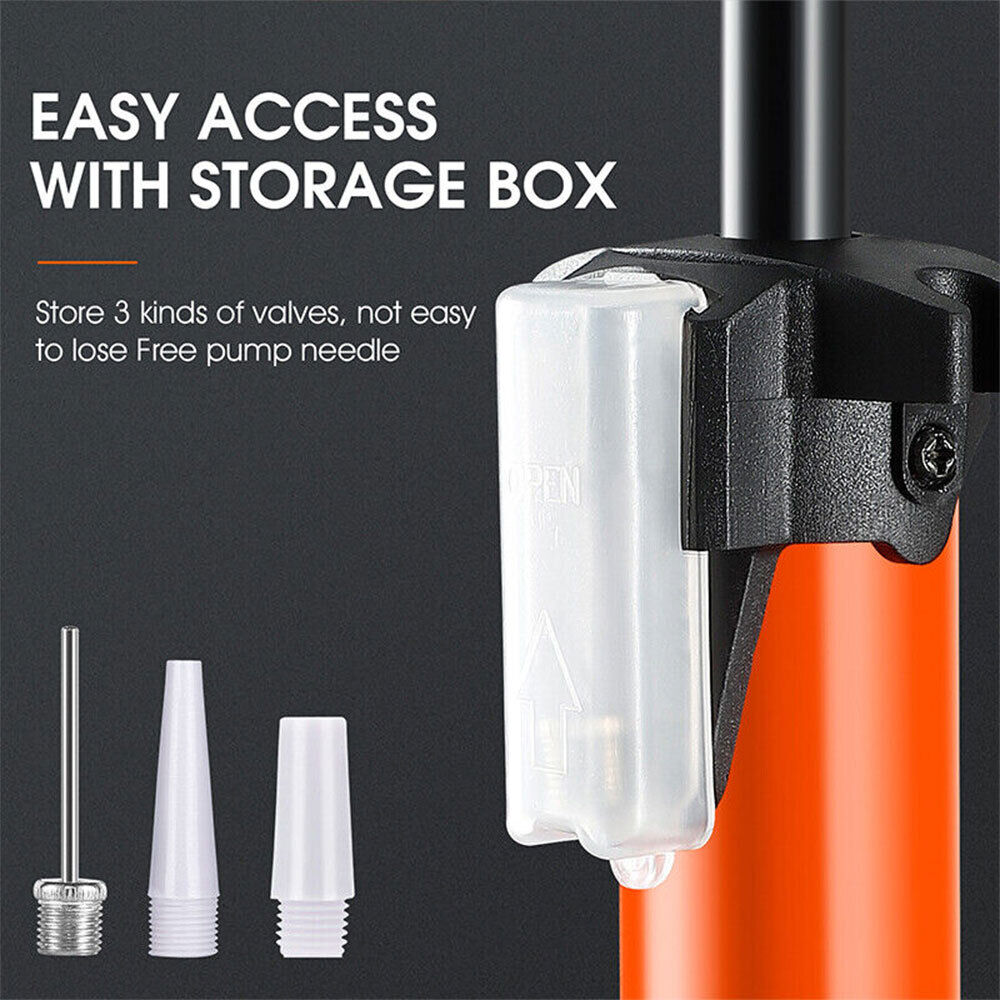 JMT-947594 Heavy Duty Floor Standing Mini Bike Tire Pump with Gauge