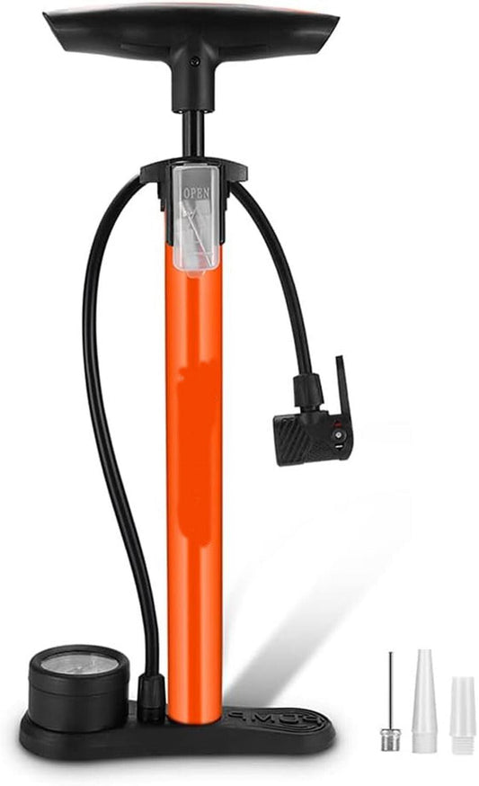 JMT-947594 Heavy Duty Floor Standing Mini Bike Tire Pump with Gauge