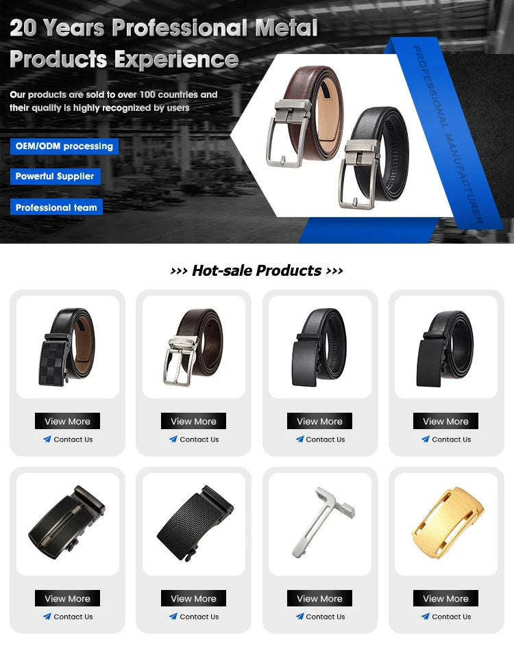 JMT-947658 Zinc Alloy Automatic Buckle Leather Belt for Men - Model LY25-1069-2