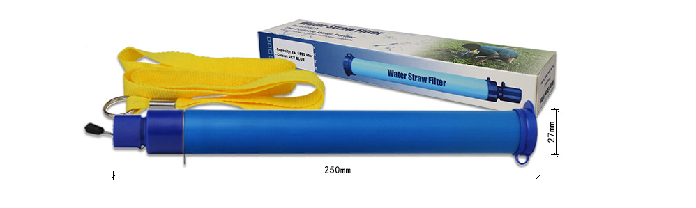 JMT-947914 Outdoor Water Purification Straw for Camping and Hiking