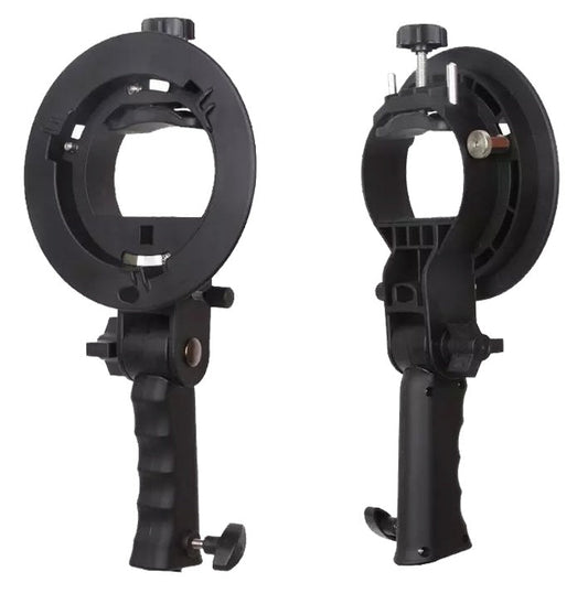 JMT-947914 S Type H Bracket for Camera Accessories – Adjustable ABS Plastic Mount with Universal Compatibility and Umbrella Hole