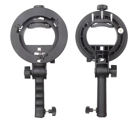 JMT-947914 S Type H Bracket for Camera Accessories – Adjustable ABS Plastic Mount with Universal Compatibility and Umbrella Hole