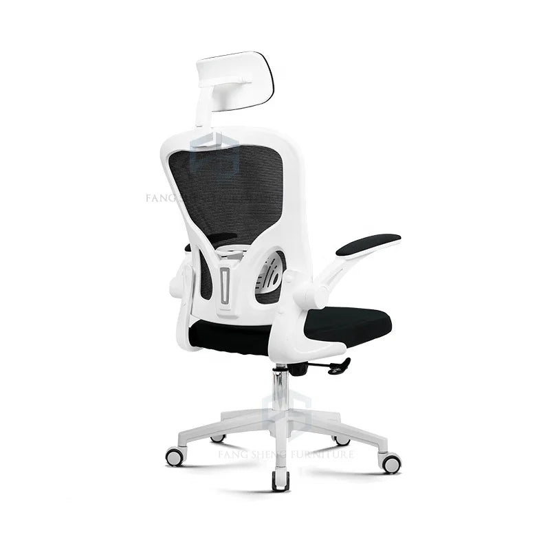 JMT-947978 Adjustable Ergonomic Office Mesh Chair with Swivel Base and Lifting Headrest