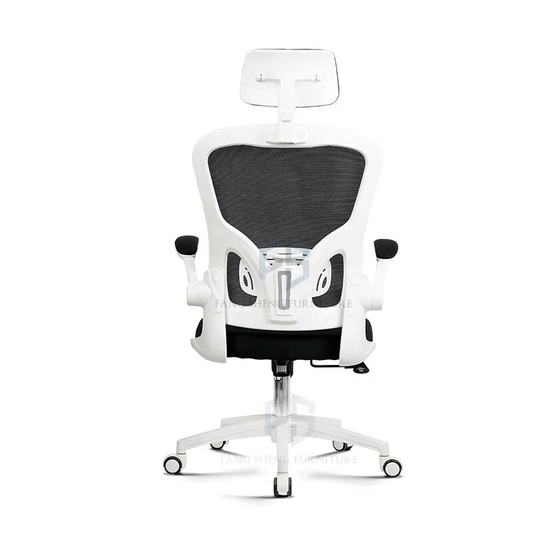 JMT-947978 Adjustable Ergonomic Office Mesh Chair with Swivel Base and Lifting Headrest