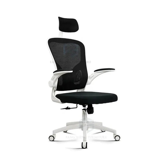 JMT-947978 Adjustable Ergonomic Office Mesh Chair with Swivel Base and Lifting Headrest
