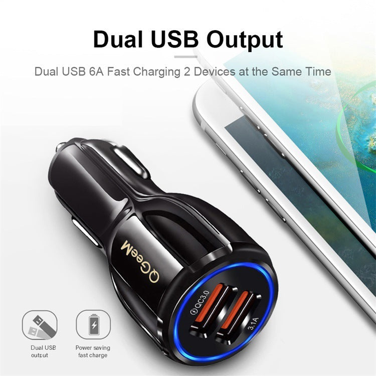 JMT-948554 Smart Car Charger with USB Interface, 24V Input, 5V/9V/12V Output, 1800mA Charging Current