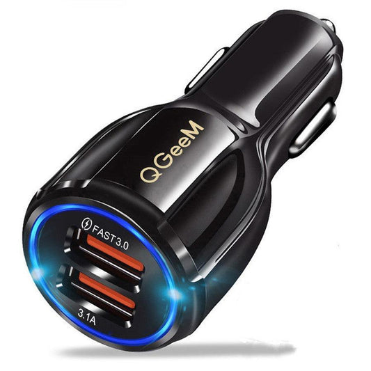 JMT-948554 Smart Car Charger with USB Interface, 24V Input, 5V/9V/12V Output, 1800mA Charging Current