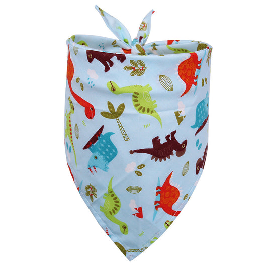 JMT-948682 Cotton Triangle Scarf for Dogs and Cats - Fruit Pattern, Small & Medium Sizes Available