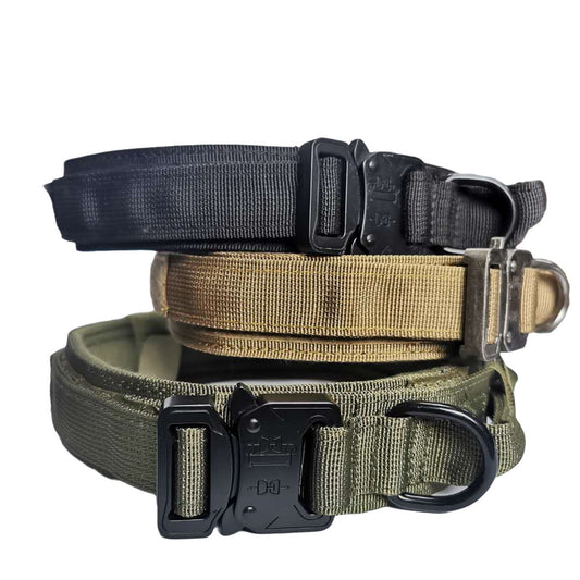 JMT-948874 Outdoor Tactical Dog Training Collar - Cotton Material, Adjustable Sizes M to XL for All Seasons