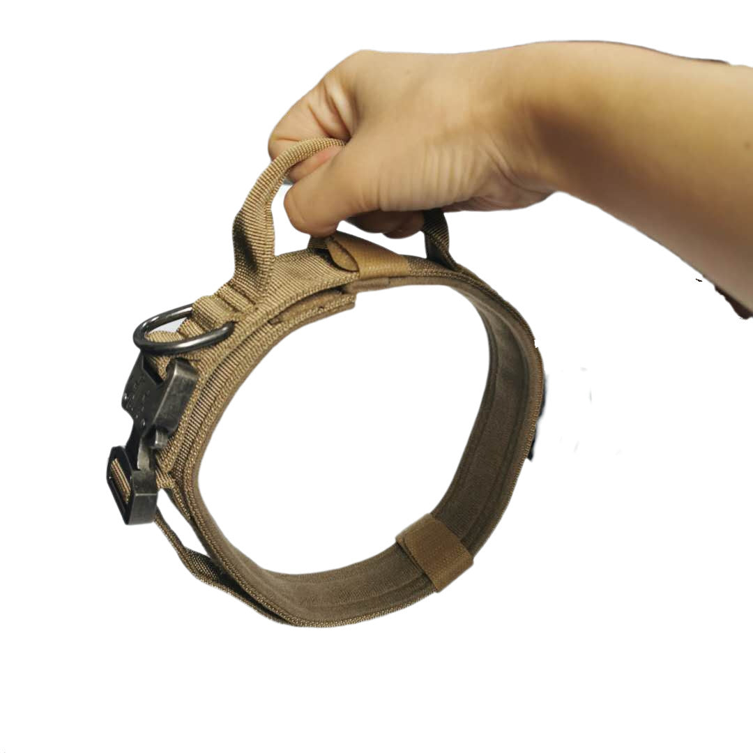 JMT-948874 Outdoor Tactical Dog Training Collar - Cotton Material, Adjustable Sizes M to XL for All Seasons