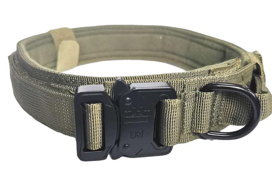 JMT-948874 Outdoor Tactical Dog Training Collar - Cotton Material, Adjustable Sizes M to XL for All Seasons