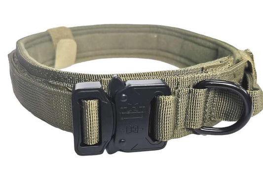 JMT-948874 Outdoor Tactical Dog Training Collar - Cotton Material, Adjustable Sizes M to XL for All Seasons