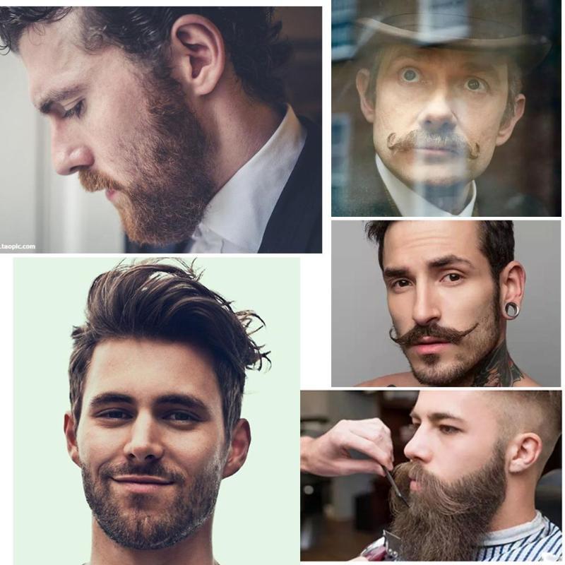 JMT-949194 Sandalwood Double-Sided Beard Comb with Portable PU Cover for Anti-Static Grooming