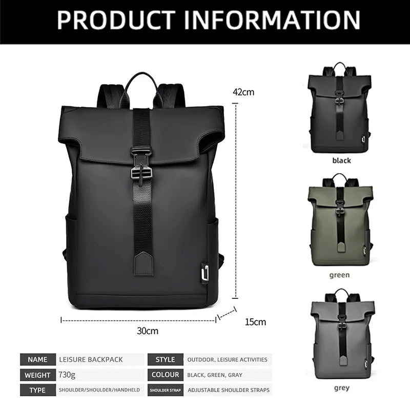 JMT-949386 Fashionable 17-Inch Outdoor Leisure Backpack for Students and Travel