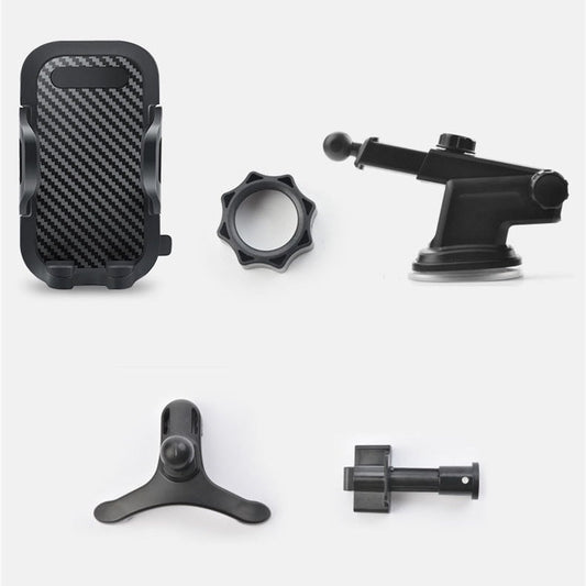 JMT-950218 Carbon Fiber Car Phone Holder - Anti-Vibration, Anti-Skid for 4.0-7.0 inch Devices