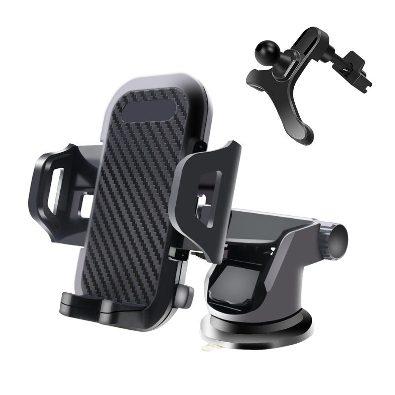 JMT-950218 Carbon Fiber Car Phone Holder - Anti-Vibration, Anti-Skid for 4.0-7.0 inch Devices