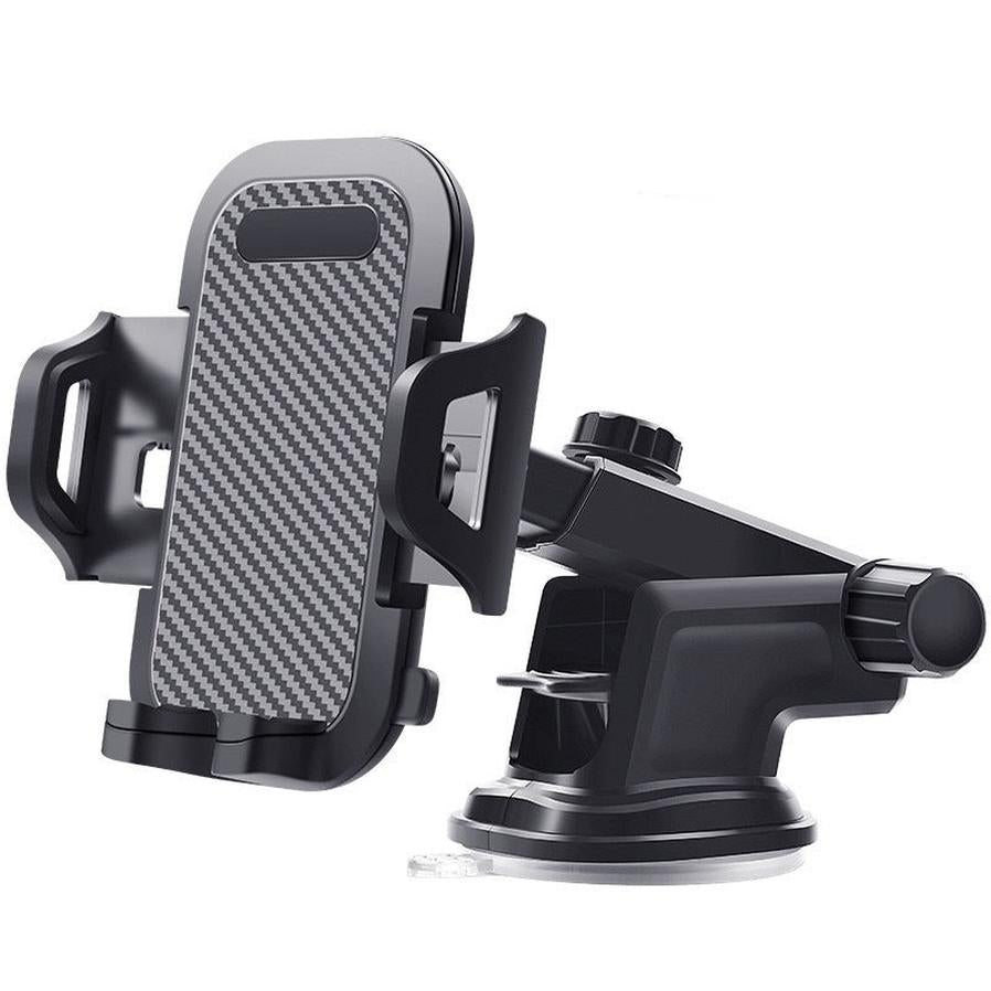 JMT-950218 Carbon Fiber Car Phone Holder - Anti-Vibration, Anti-Skid for 4.0-7.0 inch Devices