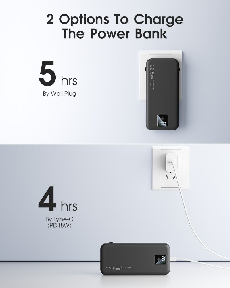JMT-950538 Portable AC-02F Power Bank – Sleek Design, Lightweight and Convenient Charging Solution