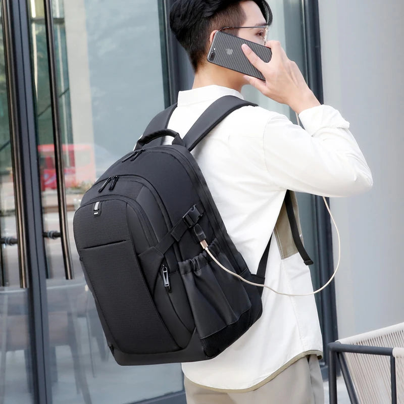 JMT-950538 Stylish Foldable Anti-Theft Laptop Backpack with Side Pockets for Travel