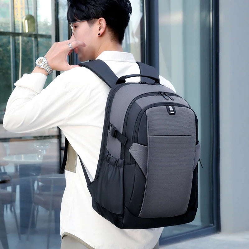 JMT-950538 Stylish Foldable Anti-Theft Laptop Backpack with Side Pockets for Travel