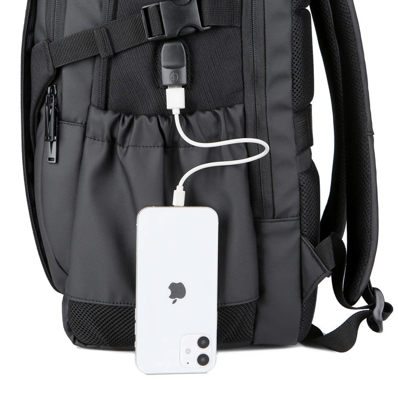 JMT-950538 Stylish Foldable Anti-Theft Laptop Backpack with Side Pockets for Travel