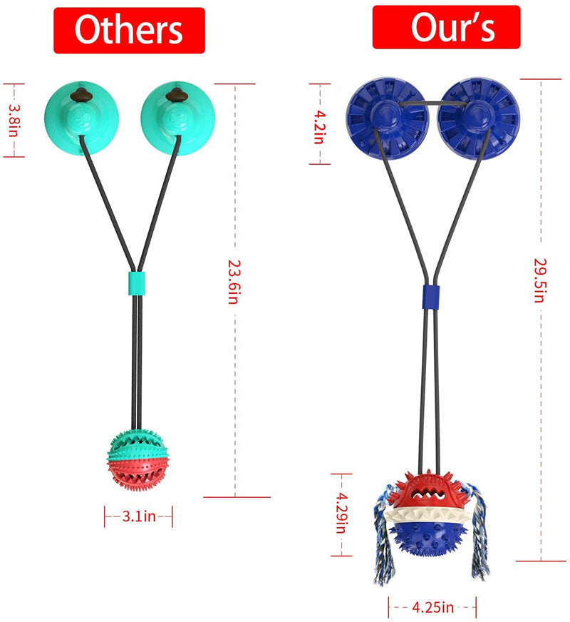 JMT-950666 Indestructible Large Dog Chew Toy with Suction Cup for Aggressive Chewers