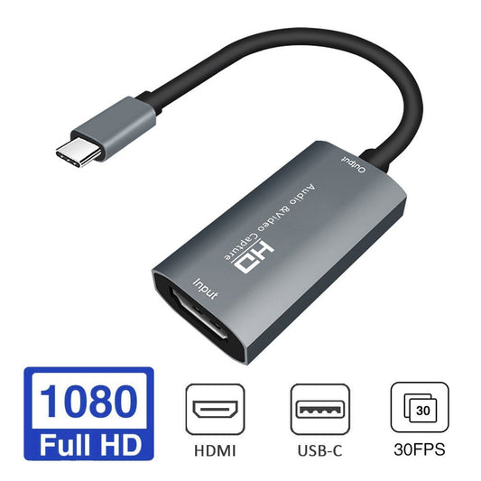 JMT-951050 4K HDMI Game Capture Card with USB-C Interface for HD Audio and Video Streaming