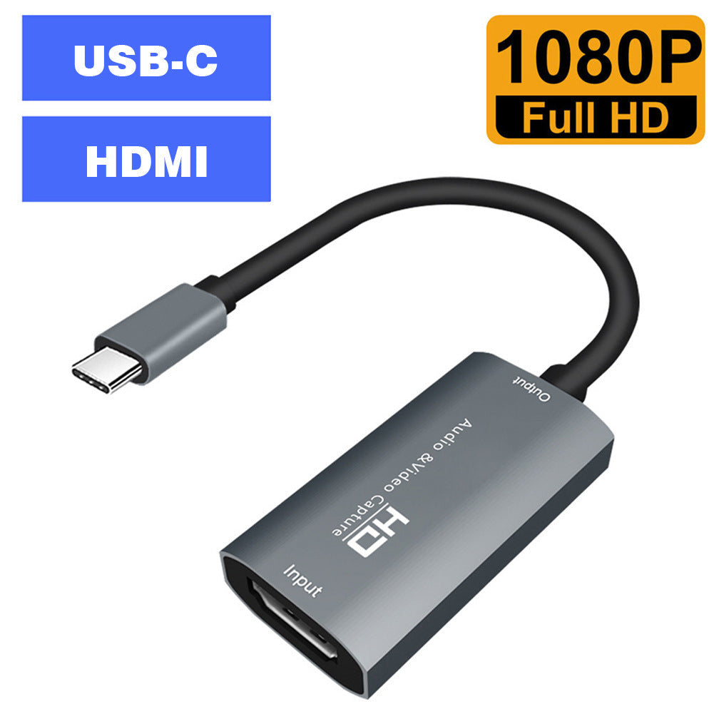 JMT-951050 4K HDMI Game Capture Card with USB-C Interface for HD Audio and Video Streaming