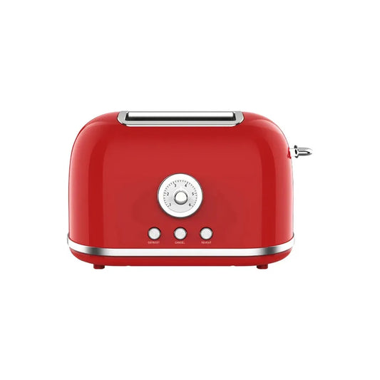 JMT-951178 Retro Style 2-Slice Bread Toaster with Dust Cover for Household Use