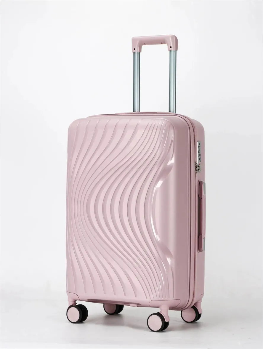 JMT-951242 Lightweight Hard Shell Travel Luggage Set - Durable PP Material Suitcase
