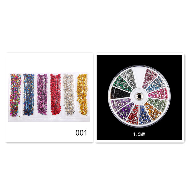 JMT-951818 Diamond Glass Fragments for Nail Art - Gold and Silver Broken Glass Sequins (26g, QCR10128)