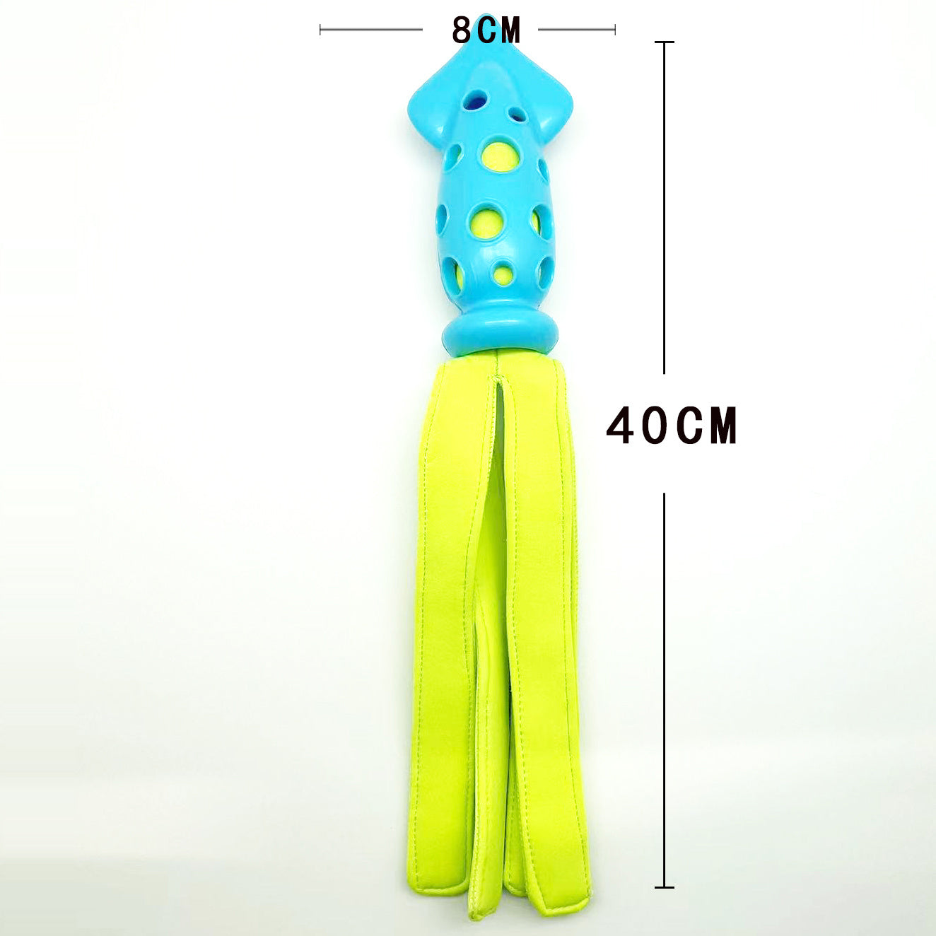 JMT-952650 Interactive Squeaky Cuttlefish Toy for Dog Teeth Cleaning - Safe Rubber & Waterproof Fabric, 39CM