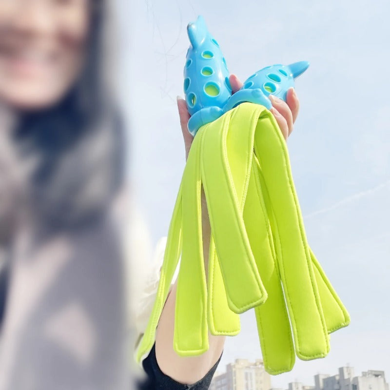 JMT-952650 Interactive Squeaky Cuttlefish Toy for Dog Teeth Cleaning - Safe Rubber & Waterproof Fabric, 39CM