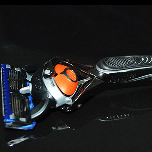 JMT-952906 Men's 5-Layer Blade Shaving Razor with Styling Finishing Knife - Black