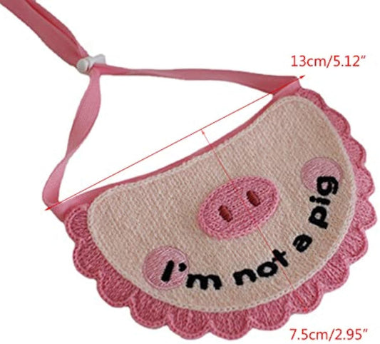JMT-953290 Ultra Soft Crocheted Cat Towel with Adorable Pig Design for Pet Care
