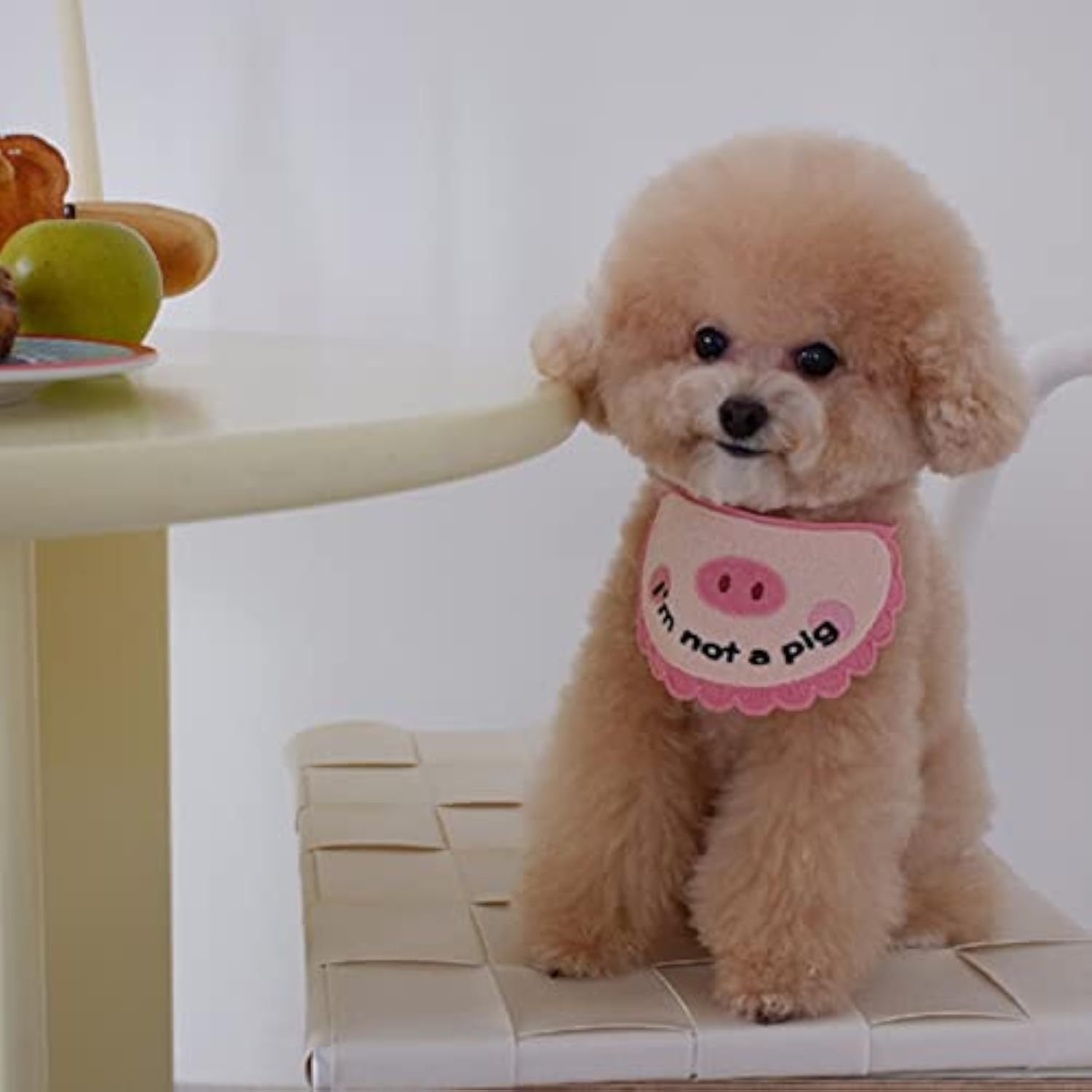 JMT-953290 Ultra Soft Crocheted Cat Towel with Adorable Pig Design for Pet Care