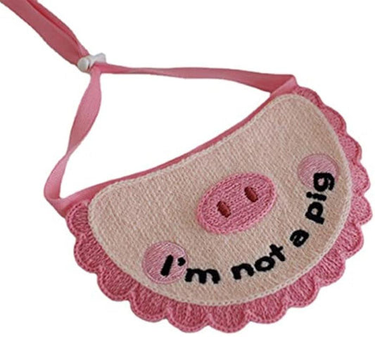JMT-953290 Ultra Soft Crocheted Cat Towel with Adorable Pig Design for Pet Care