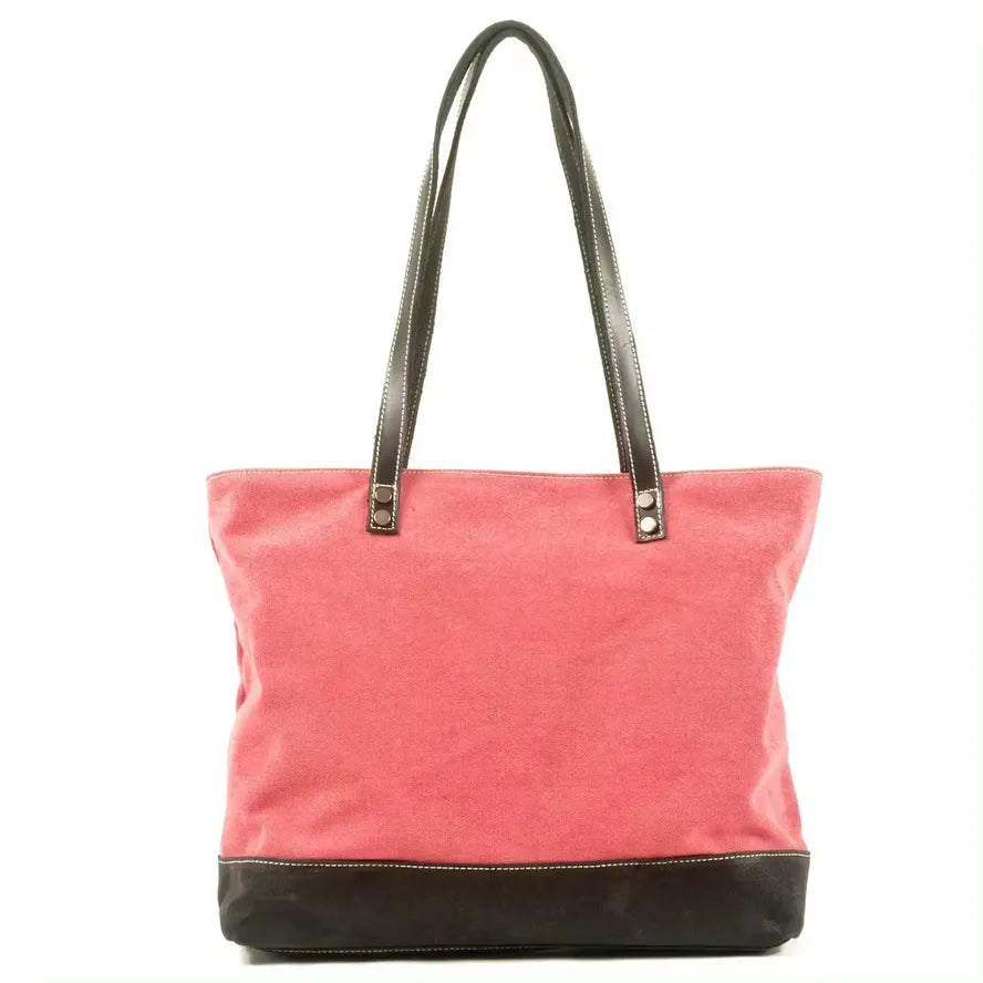 JMT-953354 Retro Fashion Canvas Large Shoulder Handbag with Eco-Friendly Materials