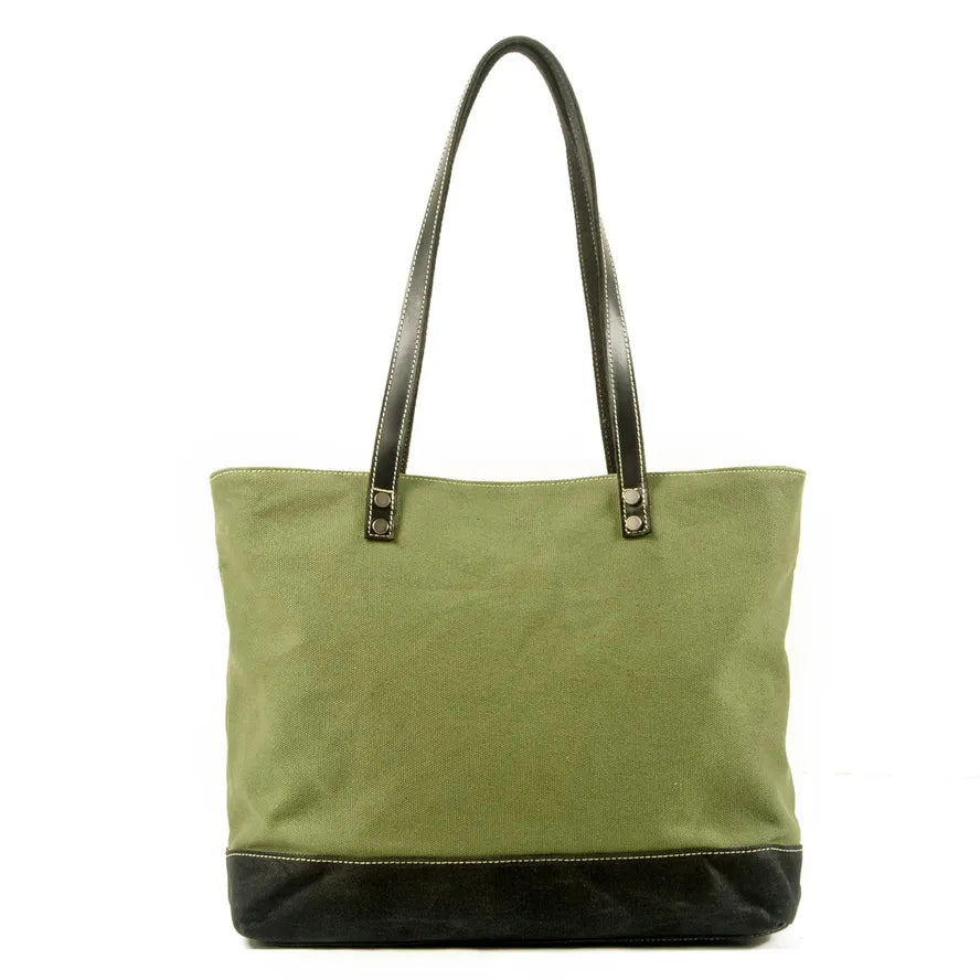 JMT-953354 Retro Fashion Canvas Large Shoulder Handbag with Eco-Friendly Materials
