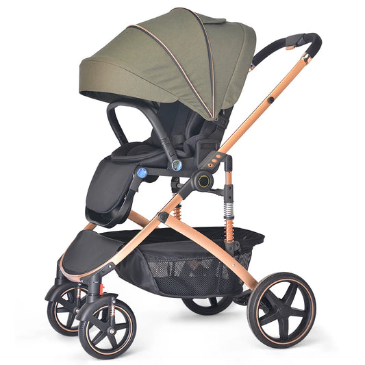 JMT-953674 Luxury 3 in 1 Baby Stroller with Cup Holder - Versatile Travel System for Infants