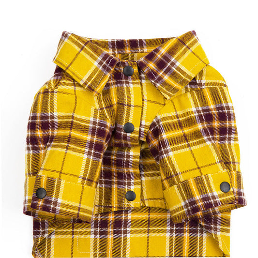 JMT-953738 Casual Cotton Plaid Shirt for Pets - Comfortable and Stylish Apparel
