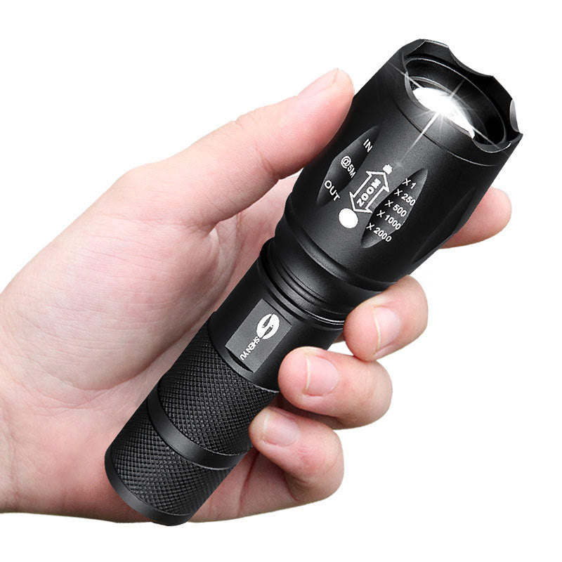 JMT-953738 High-Performance Aluminum Alloy LED Flashlight with 18650 Battery, Super Bright T6 Outdoor Light