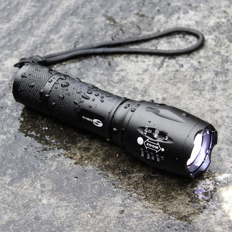 JMT-953738 High-Performance Aluminum Alloy LED Flashlight with 18650 Battery, Super Bright T6 Outdoor Light