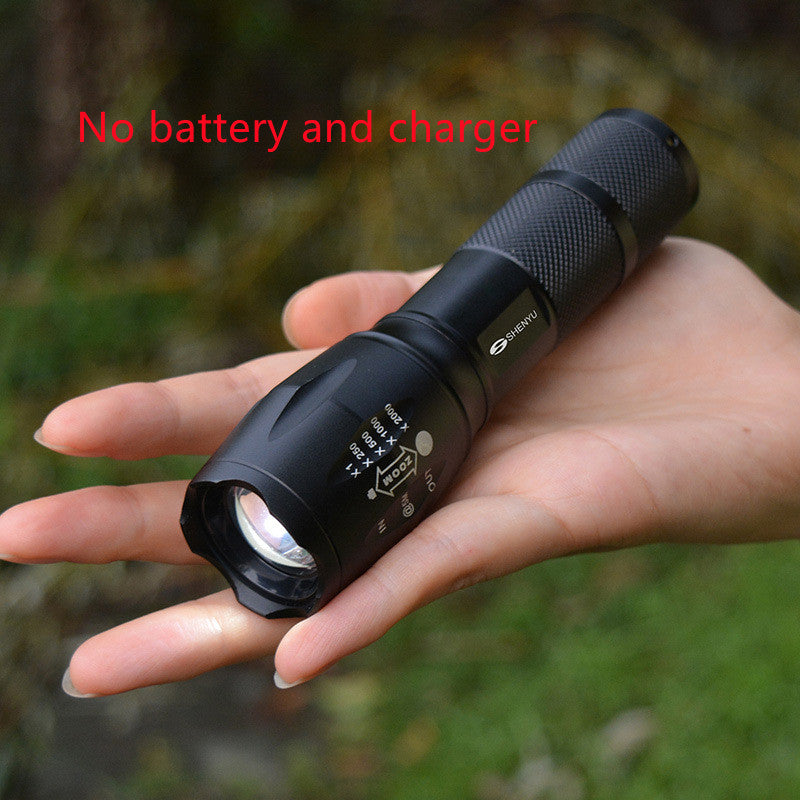 JMT-953738 High-Performance Aluminum Alloy LED Flashlight with 18650 Battery, Super Bright T6 Outdoor Light