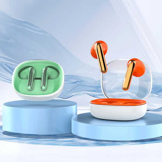 JMT-953994 Transparent Wireless Earbuds with Bluetooth Connectivity for Seamless Listening Experience