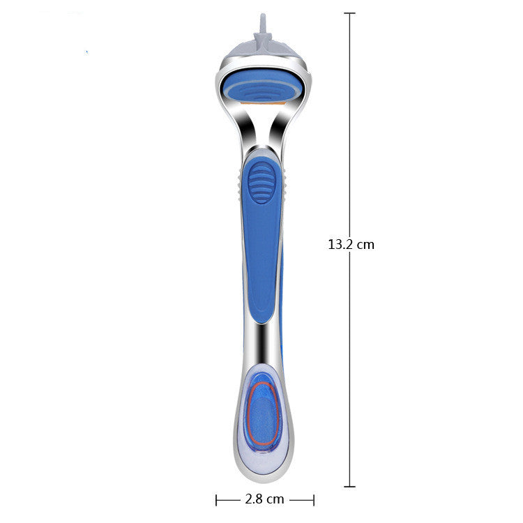 JMT-954058 Five-Layer Men's Manual Shaver with Transparent Orange Blade Box