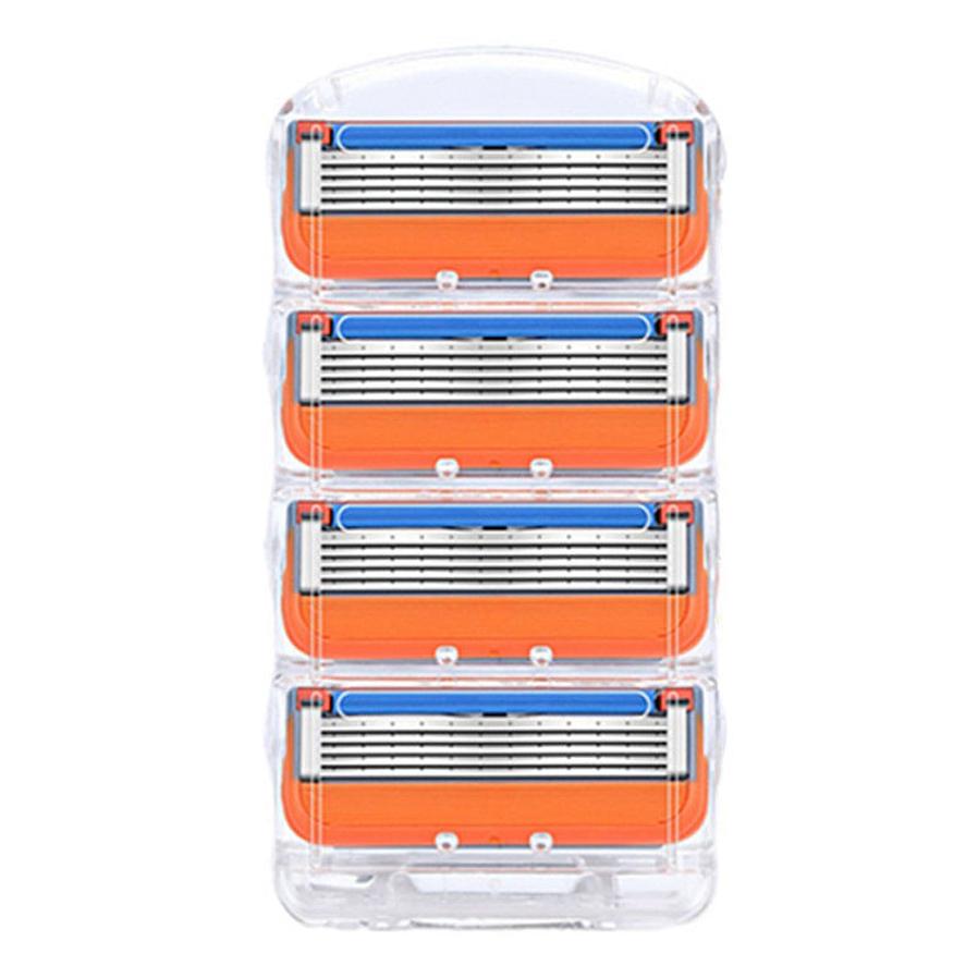 JMT-954058 Five-Layer Men's Manual Shaver with Transparent Orange Blade Box