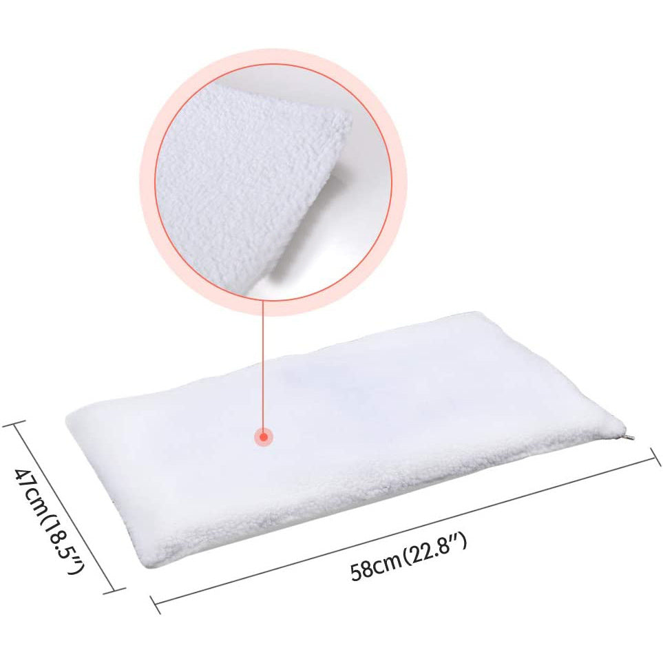 JMT-954122 Self-Heating Dog and Cat Bed Cushion with Berber Fleece - 60x45CM Thermal Pet Blanket