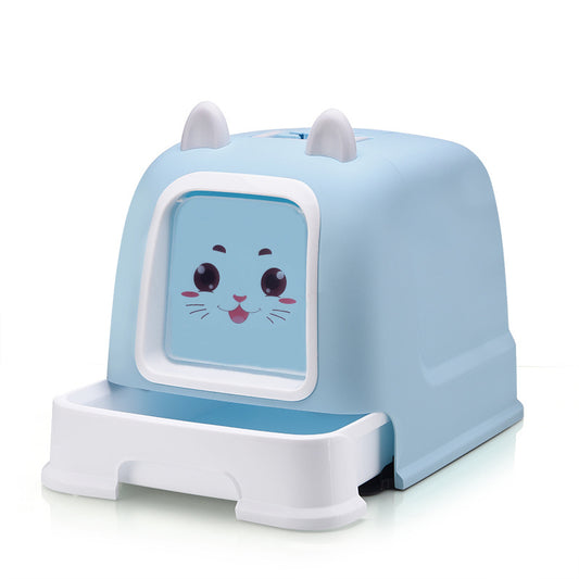 JMT-954186 Enclosed Cat Litter Box with Convenient Drawer System