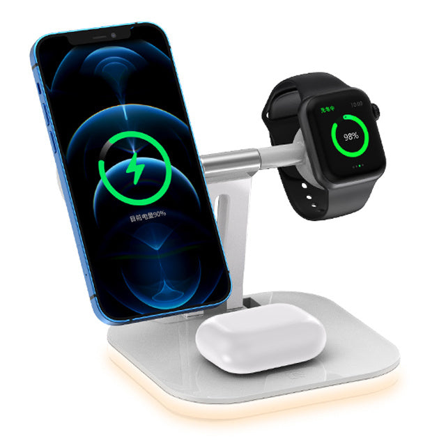 JMT-954826 Three-in-One Wireless Charging Stand with Magnetic Fast Charging for Devices